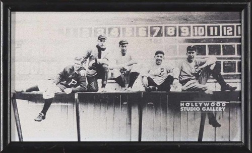 7X12 B W VINTAGE BASEBALL PLAYERS