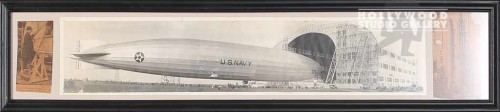 9x42 VINTAGE US NAVY ZEPPELIN PHOTO