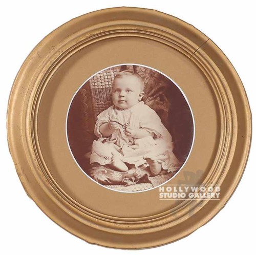 10 Circular Antique Baby Port. Gold