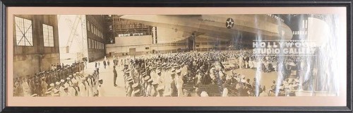 12x41 Vintage Zeppelin Hanger Navy