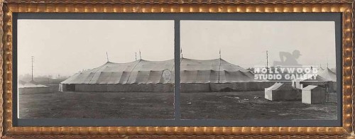 6X15 B W VINTAGE CIRCUS TENT