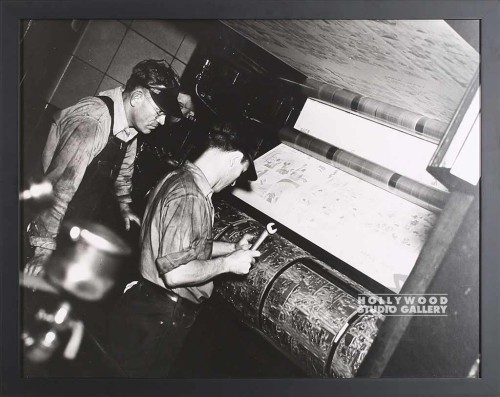 25x32 B W PRINTING PRESS PHOTO