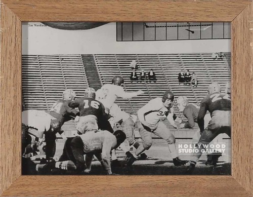 8X9 B W VINT FOOTBALL PLAYERS