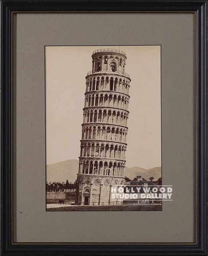 15X12 B W LEANING TOWER OF PISA