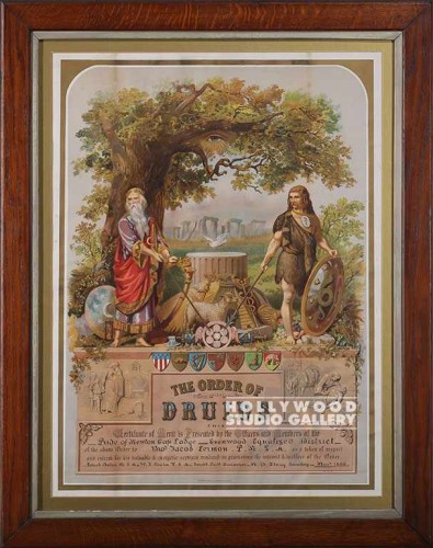 31X24 ORDER OF DRUIDS CERTIFICATE