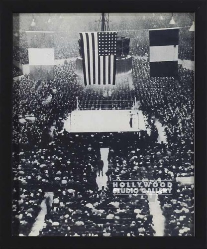 11X9 B W VINT-BOXING RING MATCH