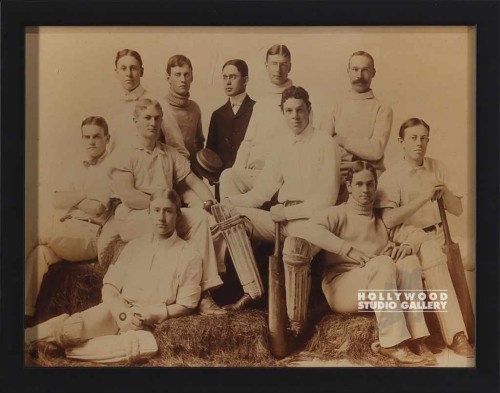 9X11 SEPIA VINT CRICKET TEAM
