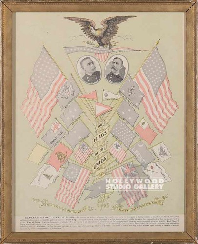 15x12Antiq. Flags of the Union Gold