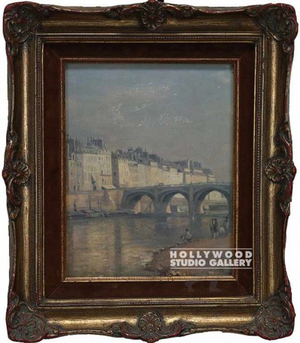 15x12 Harbor/Bridge Print/Ornate Fr