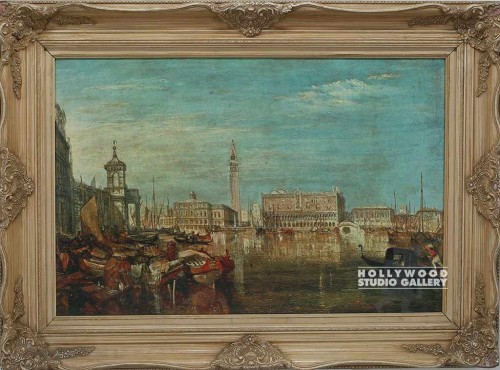 34x45 Venice Painting/White Orn.Frm