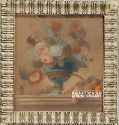 13x12 PEACHY FLORAL-URN/ANTQ.WHITE