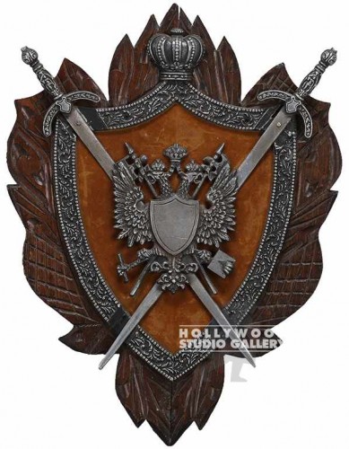 27x21 FAMILY CREST DBLE SWORD