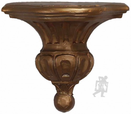 9x9x5 GOLD PLASTER SHELF