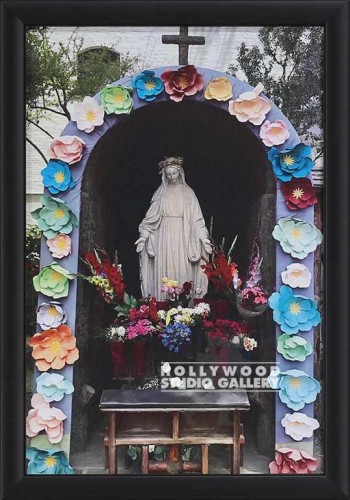 12x8 RELIGIOUS ALTAR FLOWERS BLCK