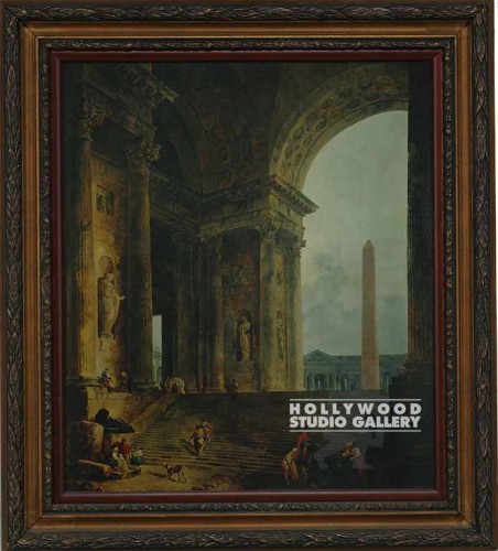 37x33 Roman Ruins/Gold Frame