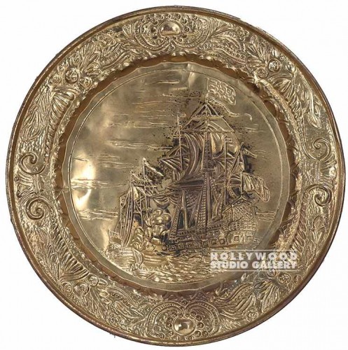 14"DIA Brass Decorative Plate