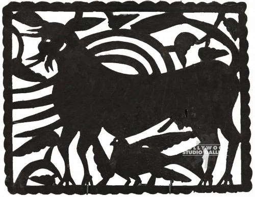18x23 Donkey/Metal Cut Out Sculptur