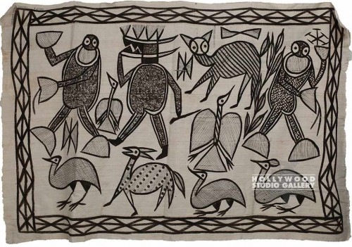 68x44``African Mud Cloth Rug