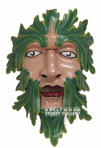 7x11 Mask Green Man Bali