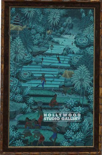 23x16 Org.Bali Painting/Blue