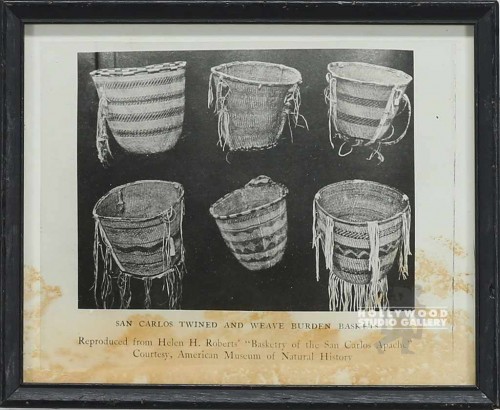 9x11 APACHE/WOVEN BASKET B/W PHOTO