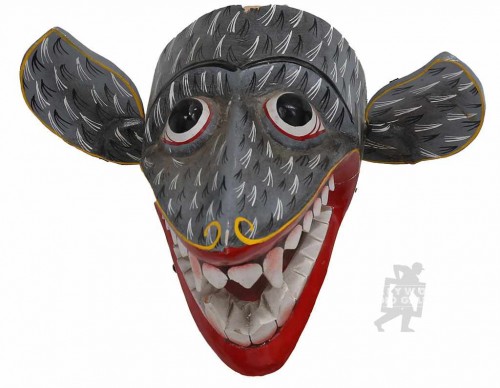7X13X9 GRAY 3-D ANIMAL MASK