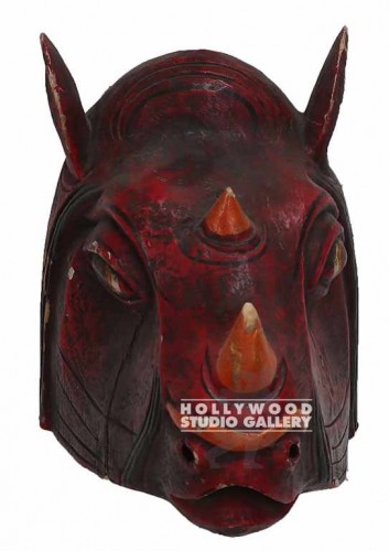 9x6 RHINO WOODEN MASK