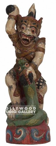 25X7``Tall Wooden Statue Carving