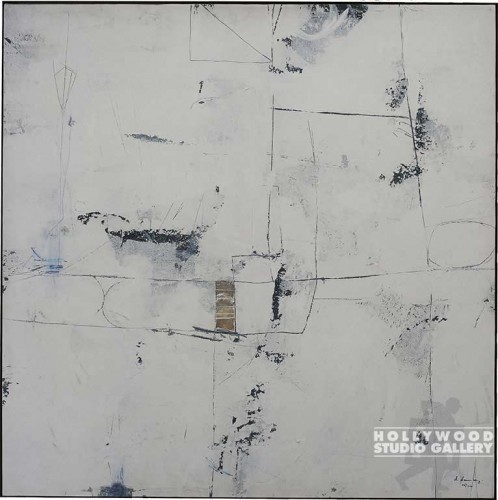 40X40 DAUNCEY TASKER 7 WHITE CNVS