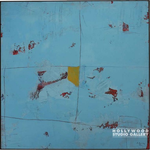 40X40 DAUNCEY TASKER 4 BLUE CANVAS