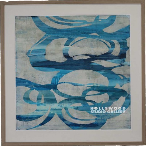 39X38 HARRIS IMBRICTN 2-TEAL LOOPS/