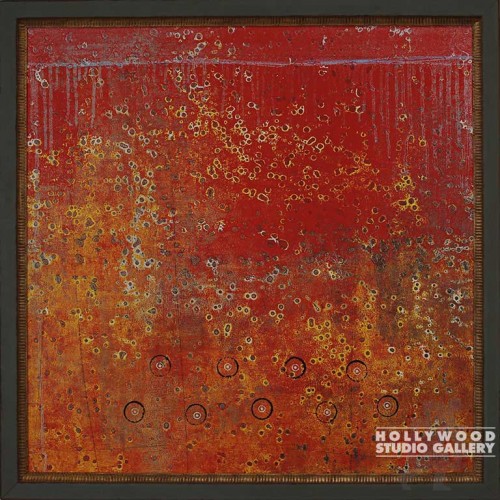 40X40 HARRIS ROUND ABOUT1-RED/GRAY
