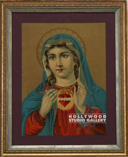 27x22 Mary Bleeding Heart/Religious