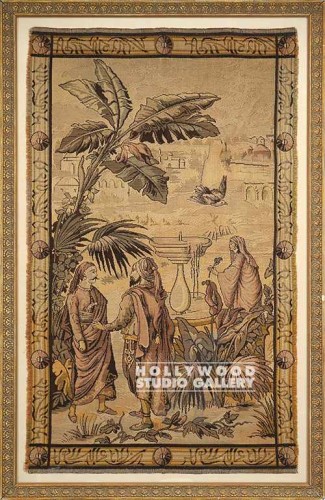 59X39 ARAB TAPESRTY/ORN.BEIGE FRM