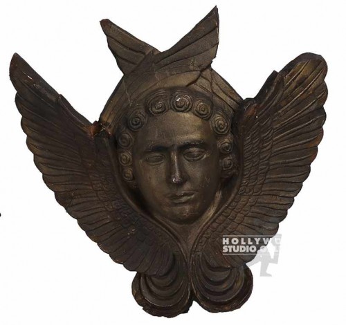 Plaster Angel Face w/Wings/Relief