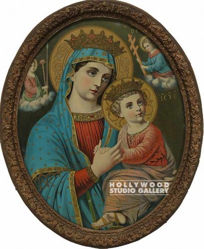 23" Oval/Madonna and Child