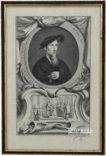 19x13 B/W Duke of Sumerset/Etching