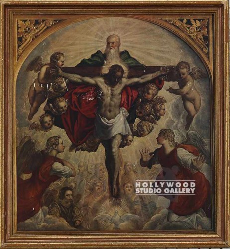 23x21 Jesus On Cross/Sun Light