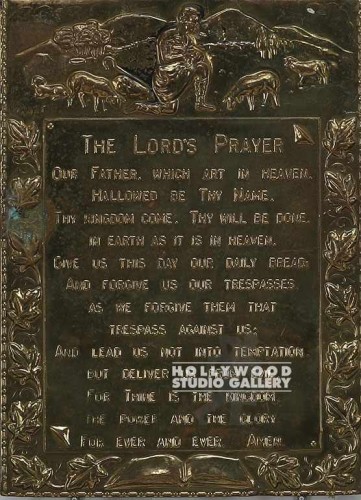 11X8 BRASS/THE LORDS PRAYER