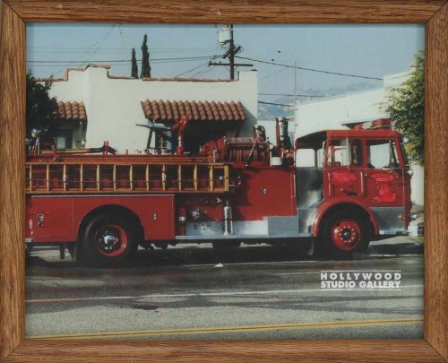 9X11 FIRE ENGINE #208/JJ/BRWN FRM