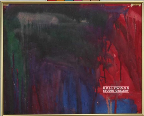 15X18 KID`S RED & BLUE ABSTR/ GOLD