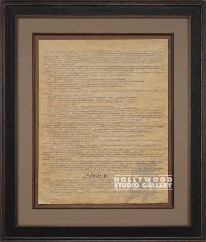40X34 PARCHMNT ARTICLES I,II/FORMAL