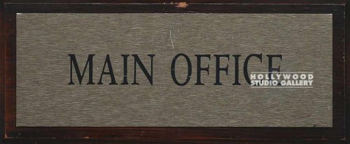 6X18 MAIN OFFICE/WOODEN SIGN