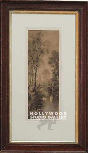 29X17ETCHING SWAN/CREEK/MAT/BRWN FR