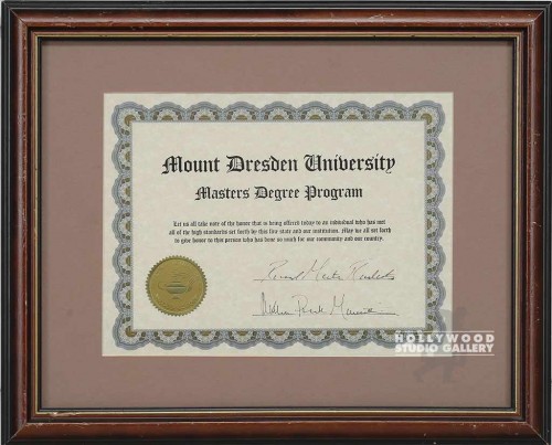 12X15 MOUNT DRESEN UNI/CERTIF