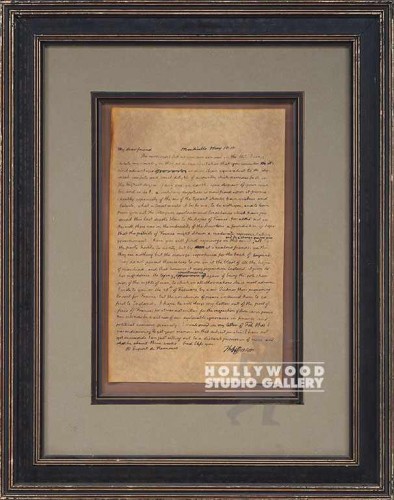 21X16 JEFFERSON LETTER/FRAMED