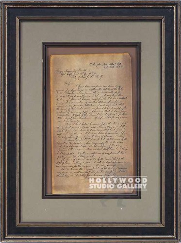 22X16 MCDOWELL LETTER/FRAMED