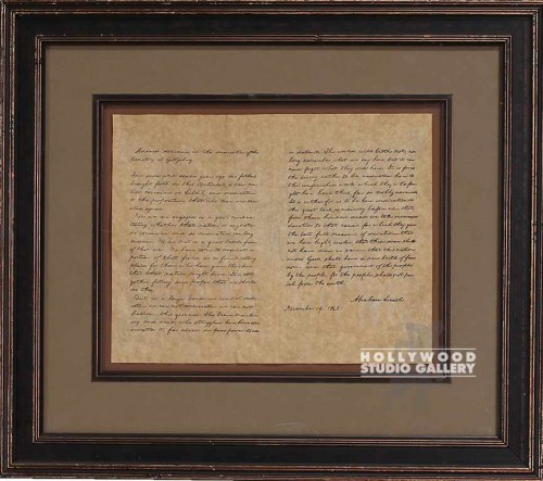 19X22GETTYSBURG ADRESS PARCH/FORMAL