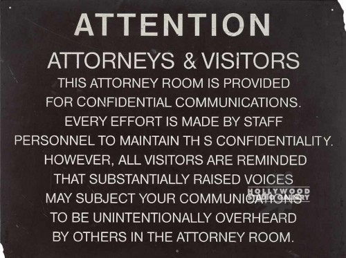 18X24 ATTN: ATTORNEYS/VISITORS SIGN