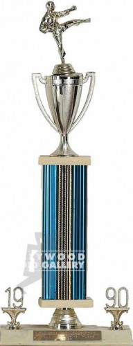 20" 1990 KARATE TROPHY/BLUE